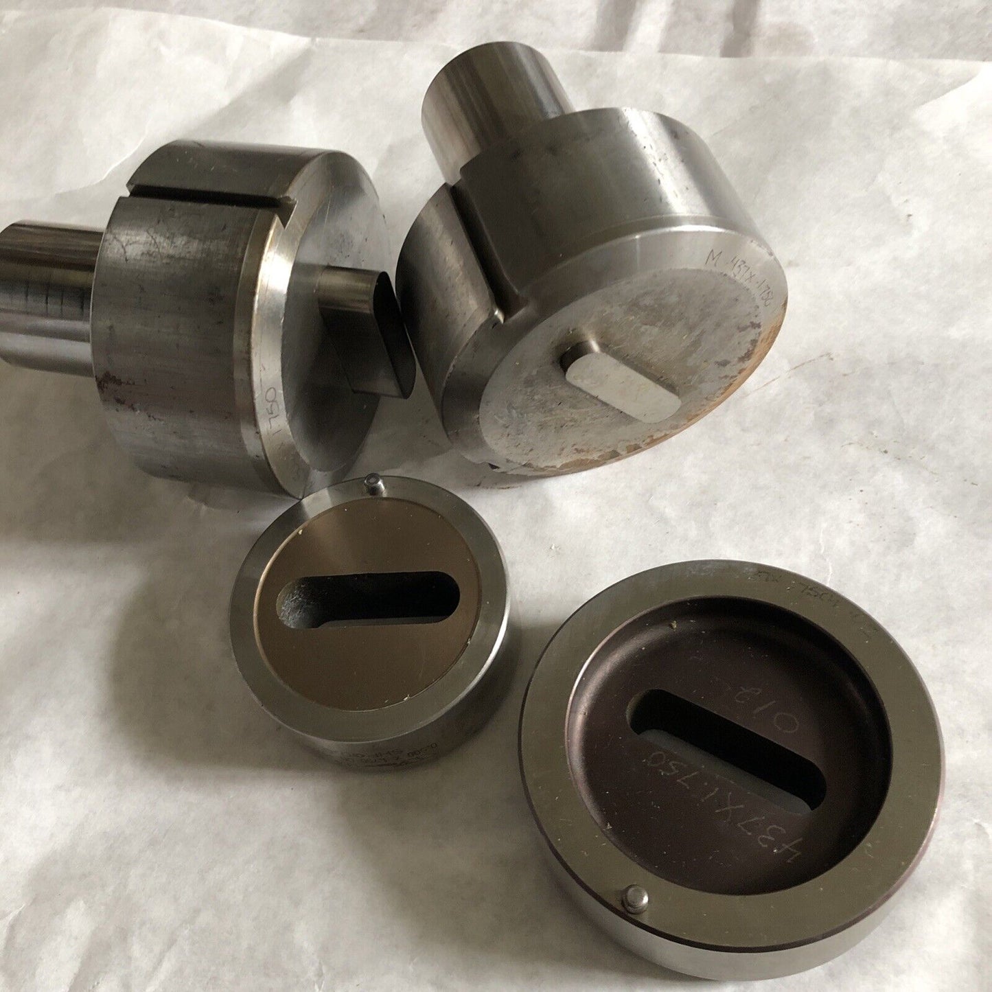 Lot 2 Mate Oblong Turret Punches,.500 X 1.750,.437 X 1.750, +.012, +.016 Die,Bd