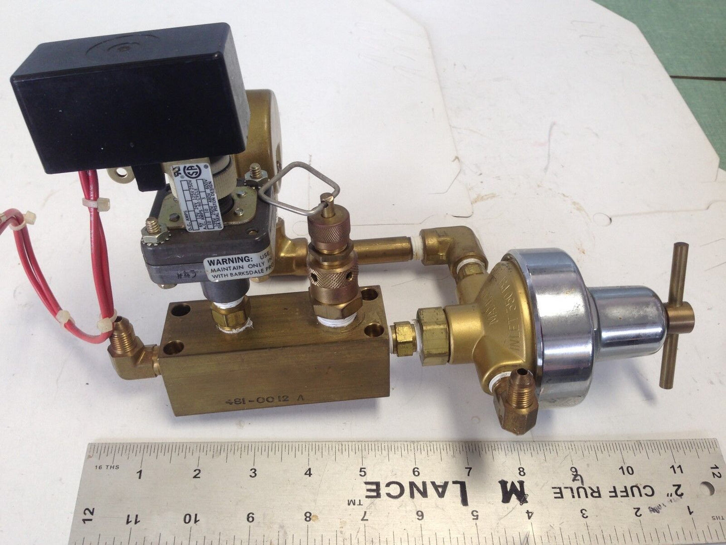 New Harris 47-50 Cr Acetelene Gas Regulator Pressure Assembly 481-0012 A,Dk