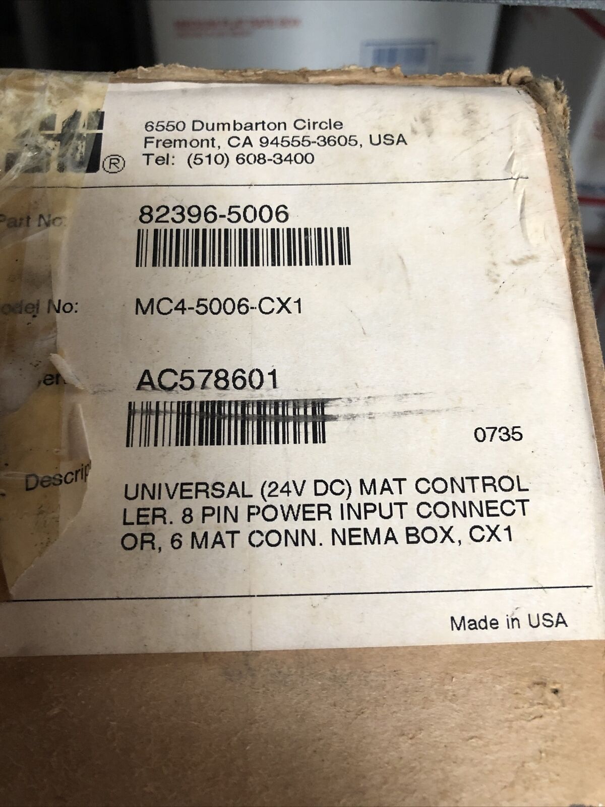 New Sti Mc4-5006-Cx1,82396-5006,28498-0010 Safety Mat Controller 24Vdc 8,Aw,Ff
