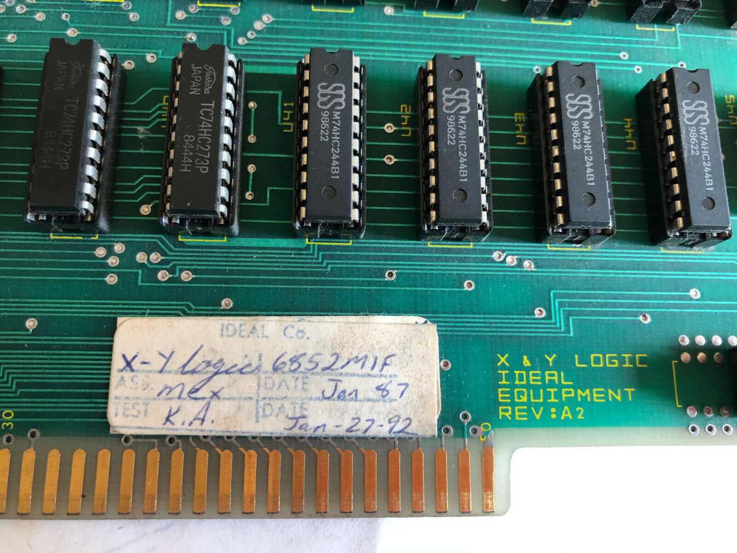 Ideal 6852Mif X & Y Logic Ideal Equipment Rev A2 X-Y Logic Board,Sa