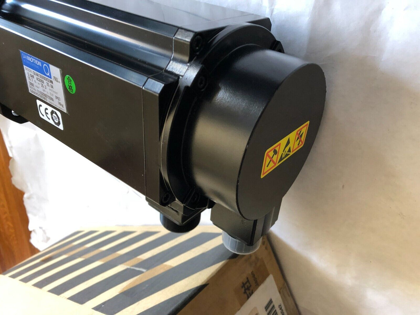 New Sanyo Denki Q1aa13500dxs5wm Sanmotion Servo Motor,Q1aa13500dxs5wm,5.0Kw,Az