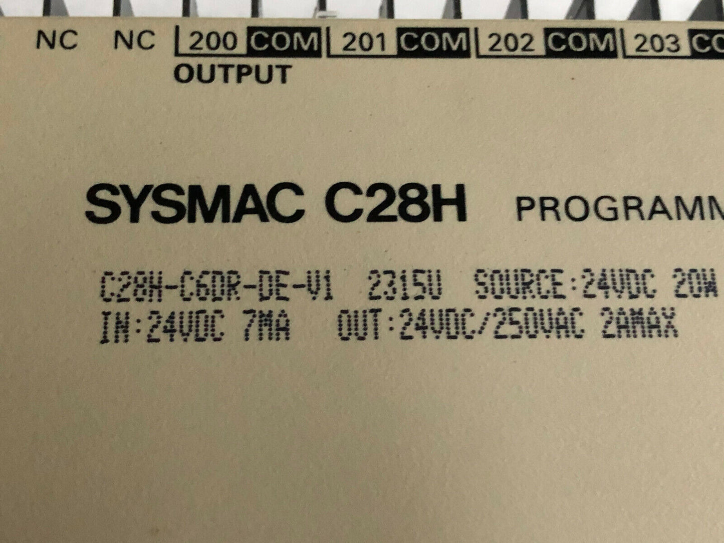 New C28h-C6dr-De-V1 Omron Sysmac C28h Module Programmable Controller 24Vdc,Dh