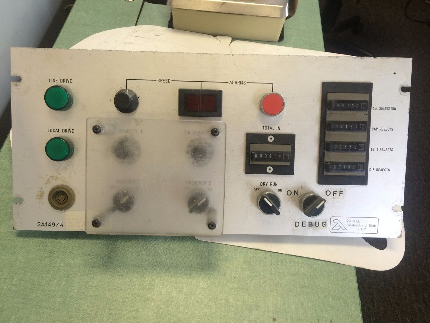 Srl 2A S.R.L 2A149/4,2A,2A149/4 Casalecchio Di Reno Italy Control Panel,Debug,Cv