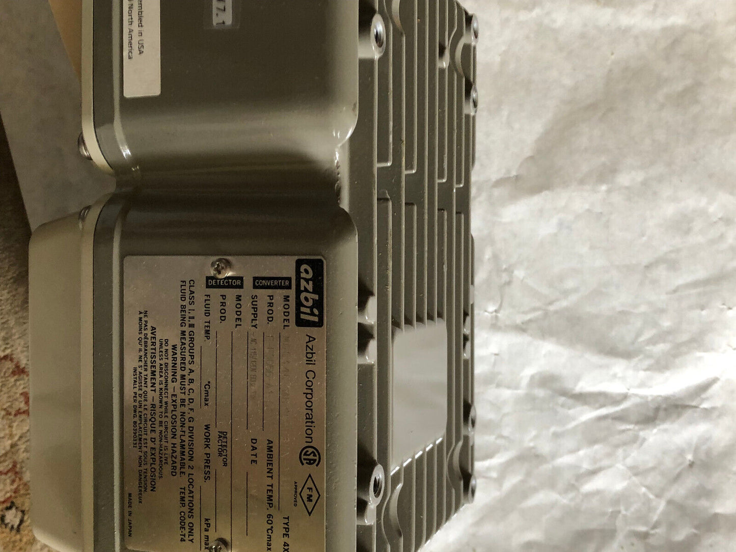 New Azbil Mgg14c-Mb4a-1B1n-Yah Flowmeter Converter. R-F3056-A1-011,Am