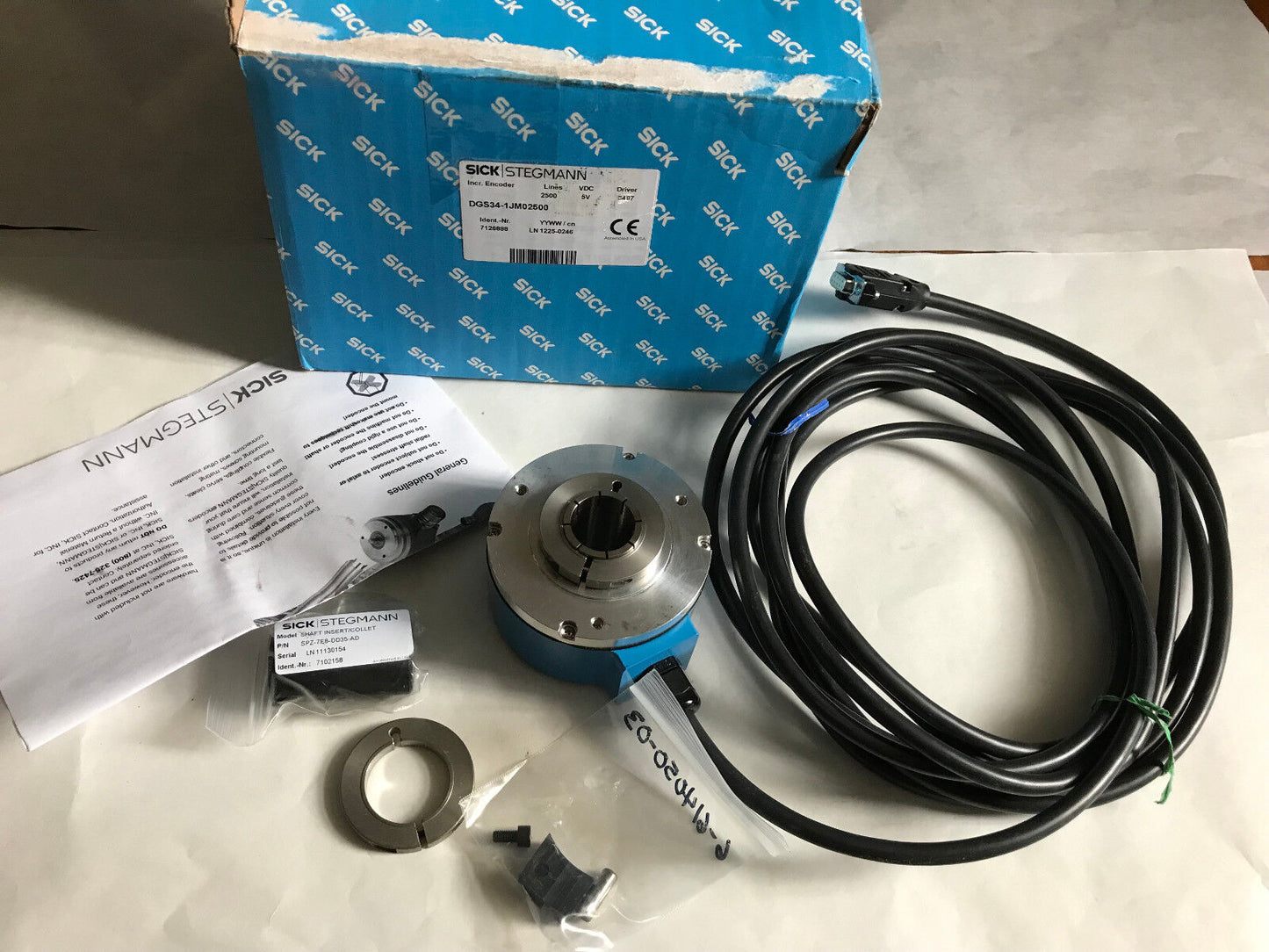 New Sick Stegmann,Dgs34-1Jm02500,1" Shaft, Encoder, 2500 Lines,Sr