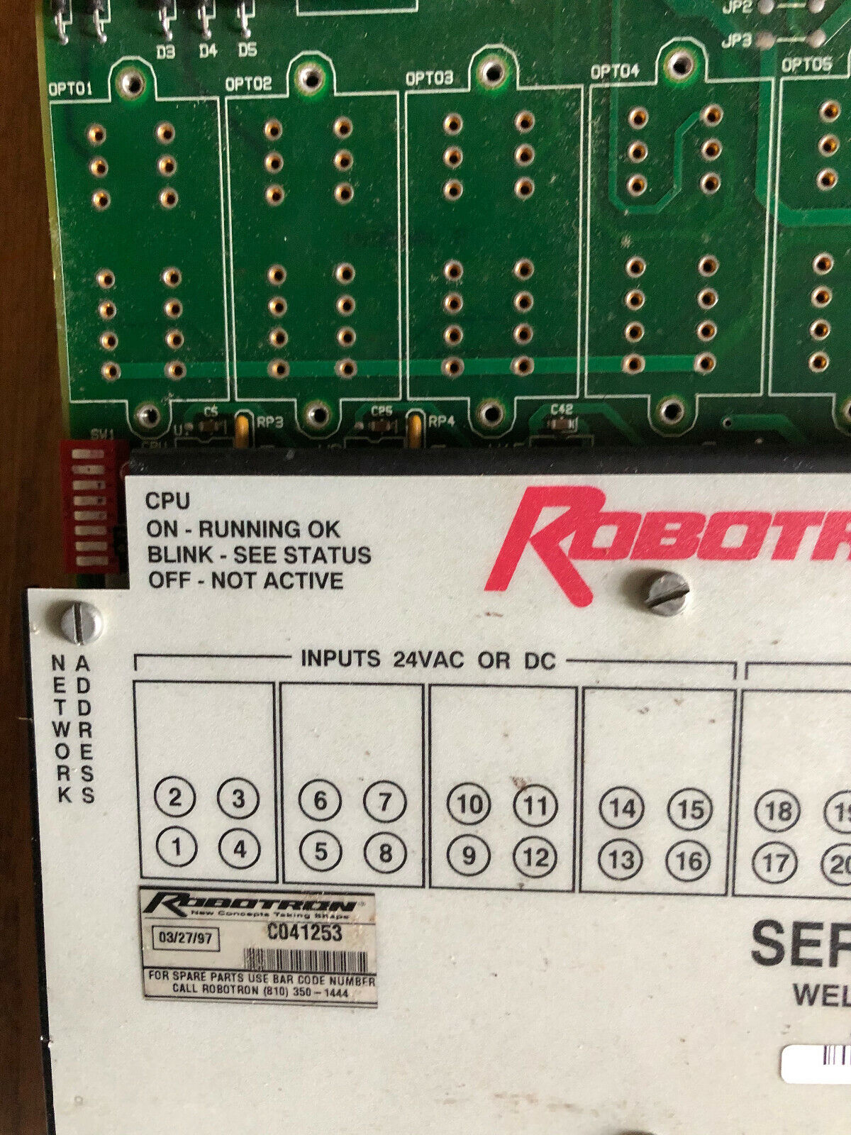 Robotron 503-2-0329 Series 415 Weld Controller 503-2-0329-02 V8.018,473004231,Di