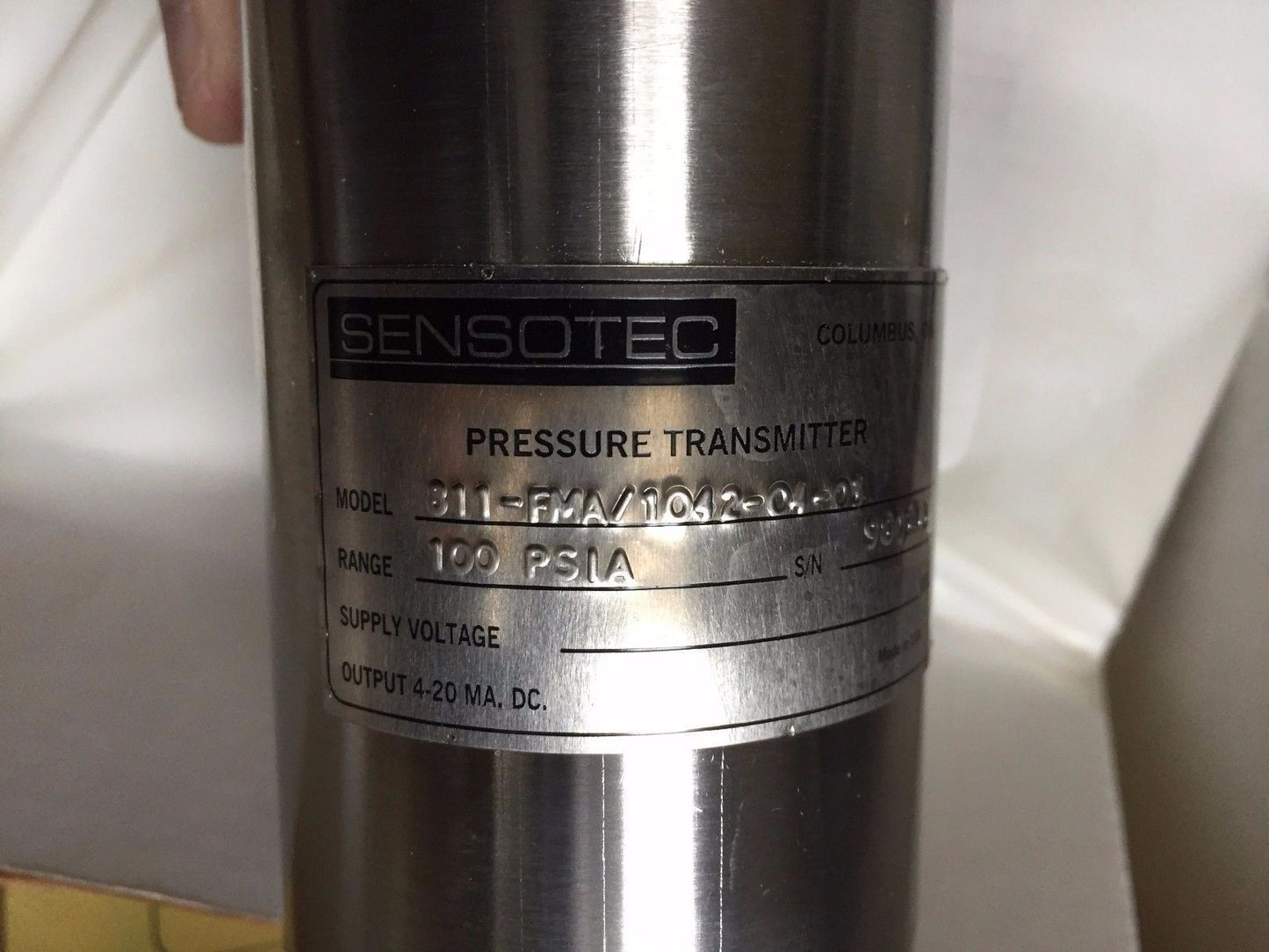 New Sensotec 811-Fma/1042-04-03 Pressure Transmitter,Eg