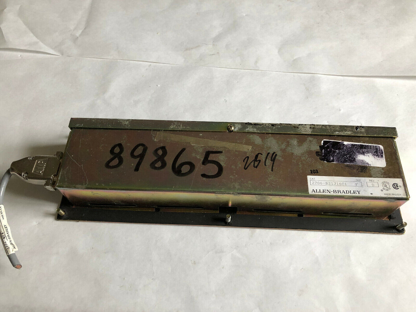 Allen Bradley 2706-B21j16c1,Dl20 Operator Interface Message Display,Bw