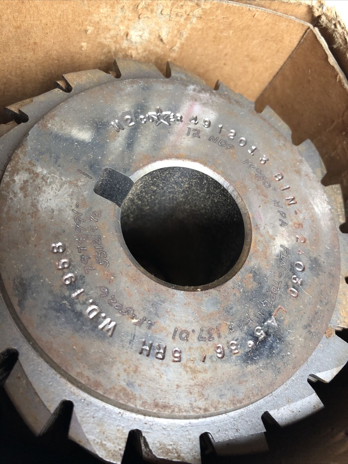 Star 4912013 Gear Hob, Fin Topg, N2 Bin-524030 La 5 36 5Rh W.D. 1958 12 Ndp,Ff