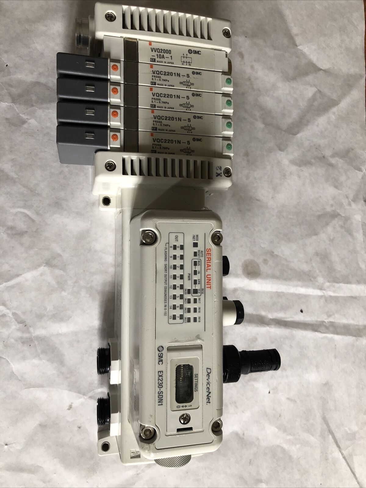 Smc Us2984-40,Ex230-Sdn1,Ex230-Cb2,Vqc2201n-5 Pneumatic Manifold Valve,Bc