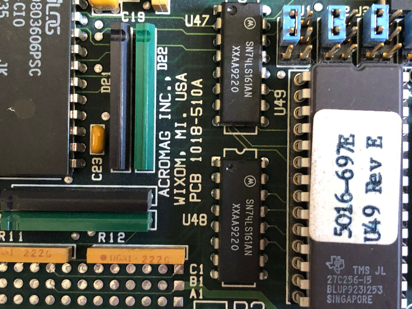 Acromag Avme 947X,Avme9470 Digital Pcb Card,Avme 9470 Wixom,Pcb 1018-510A,Bv,Ag