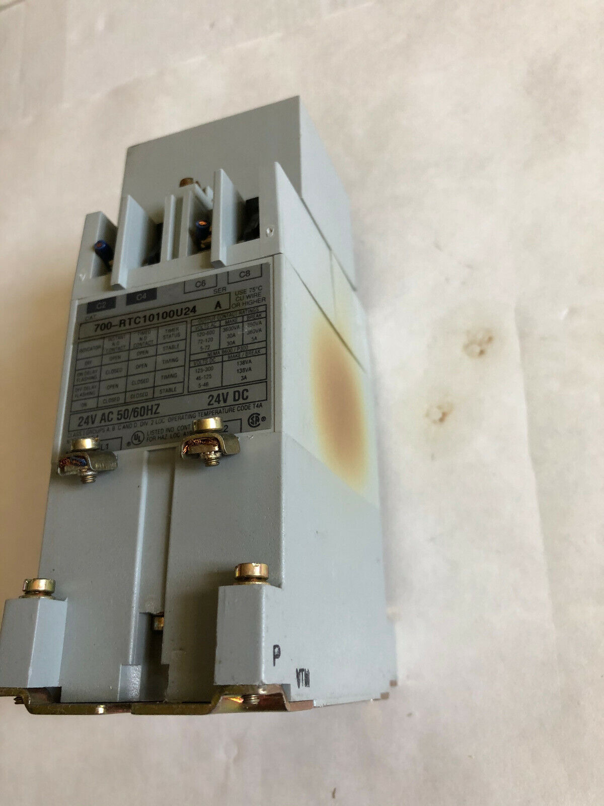 Allen Bradley 700-Rtc10100u24,Rtc,24V Dc Relay,Industrial 5A/300Vdc Contactor,Ba
