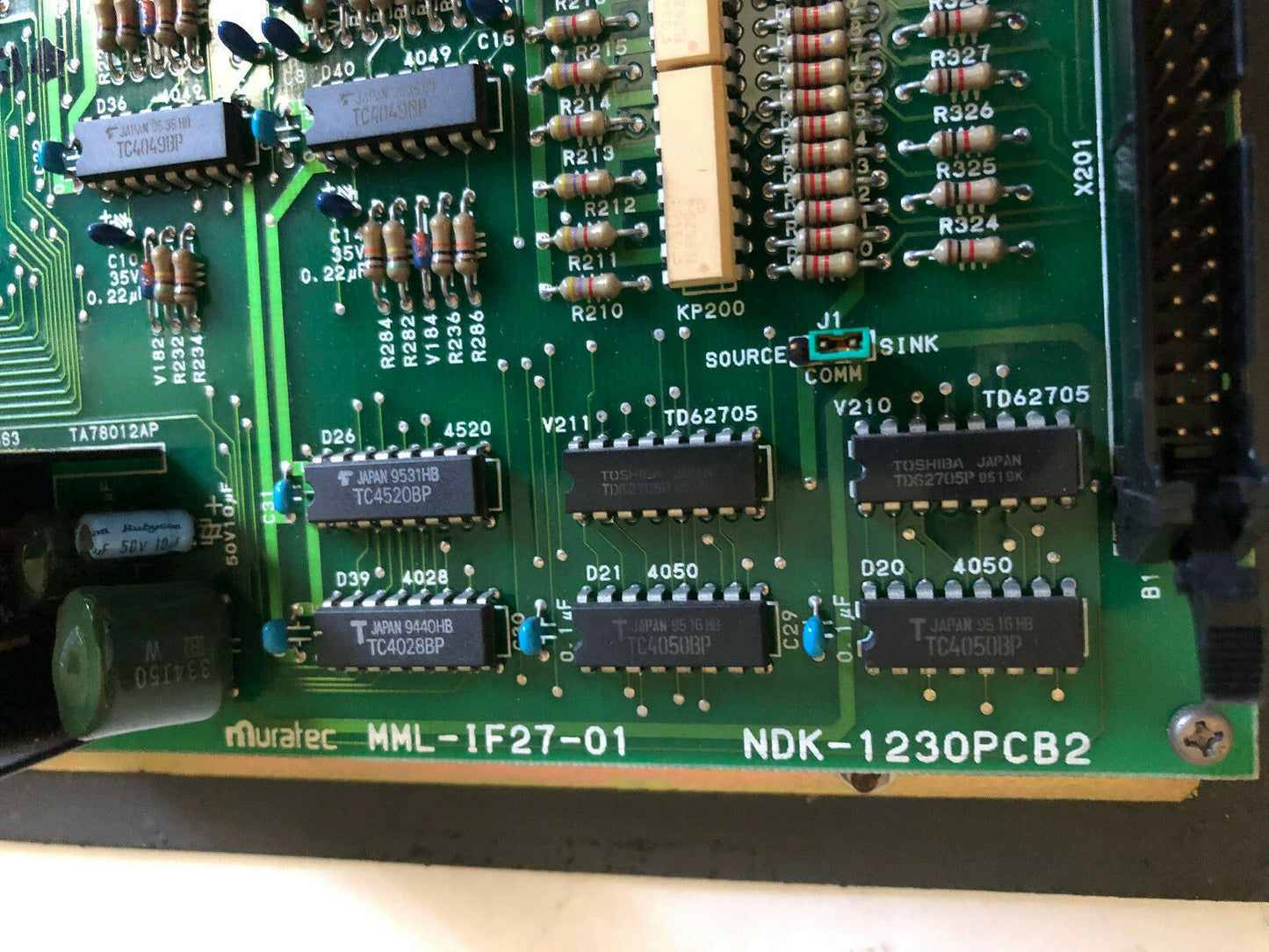 Muratec Mml-If27-01,Ndk-1230Pcb2,Muratec P63-P0015-60 Controller,Keypad,Sk