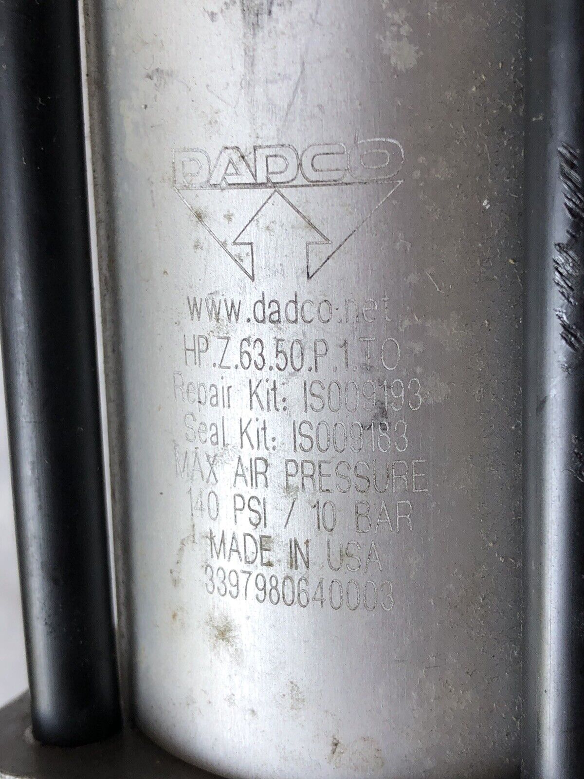 Dadco Hp.Z.63.50.P.1.T.O Pneumatic Cylinder Parco Hp.Z.63.50.P.1. To Is009193,Dk