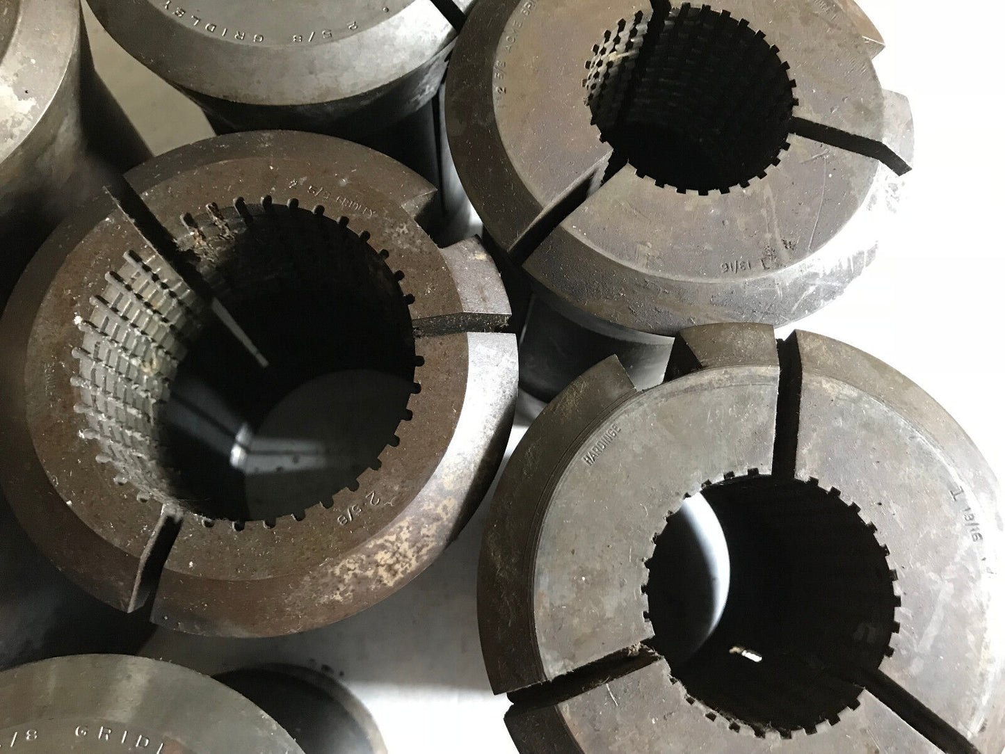 Lot 11 Hardinge 2-5/8" Gridley Round Collet 2-1/8,1-13/16,2-1/4,2 5/8,Aj