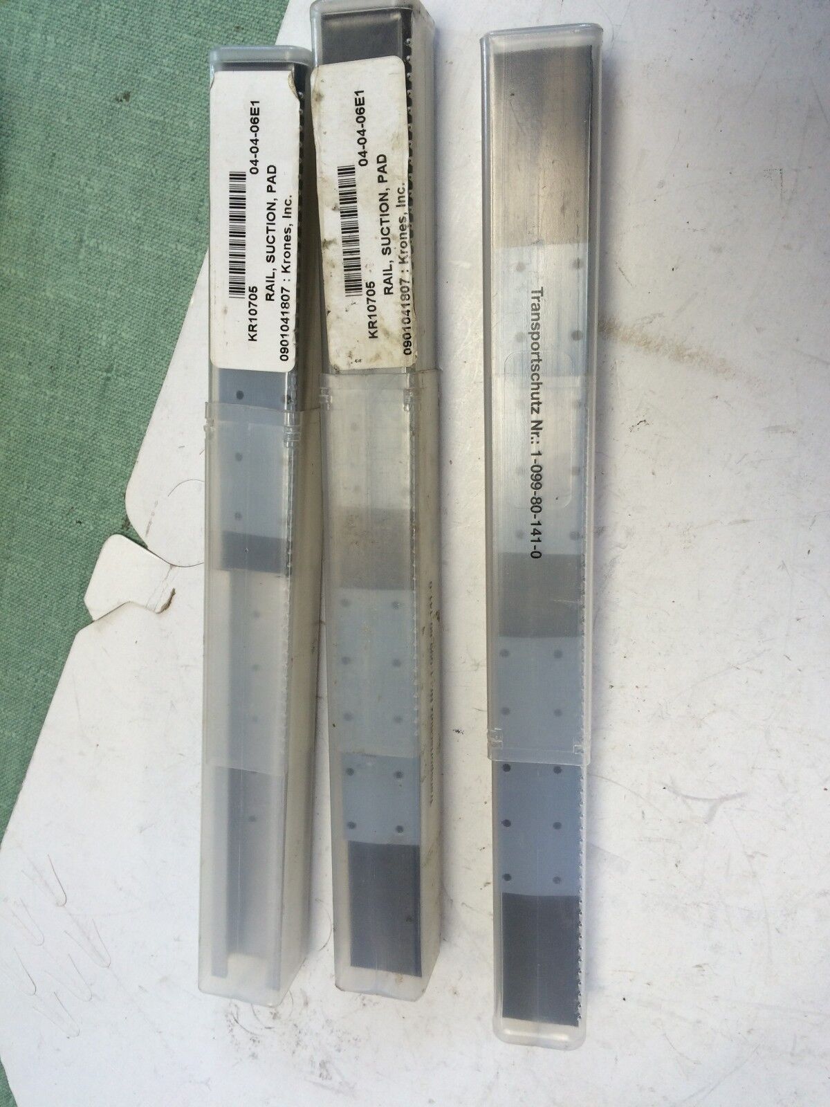 New Set Krones 1-099-80-141-0 Pneumatic Clamp Suction Rail 6Pads,0901041807,Su