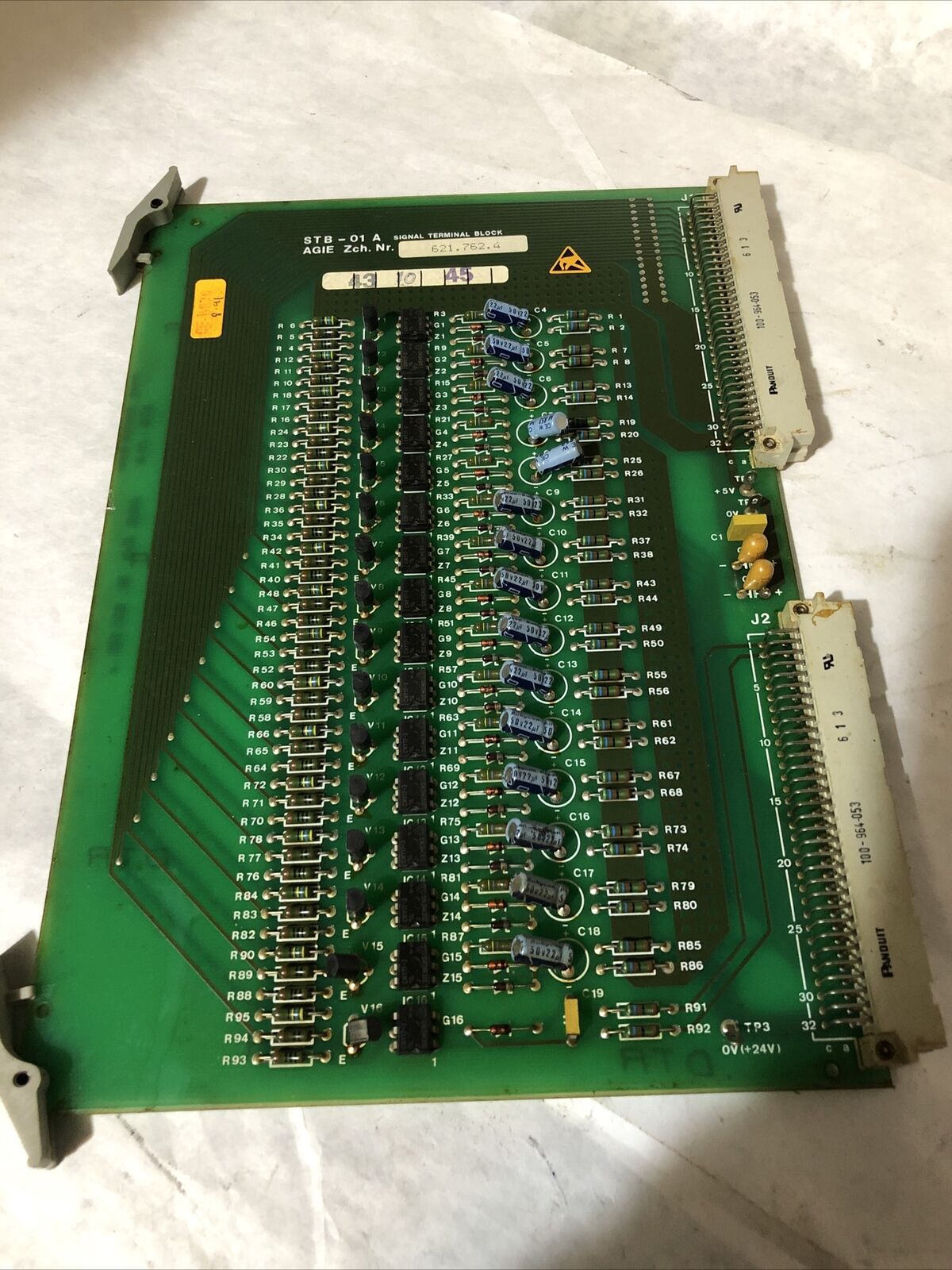 Agie 621.762.4,Agie Stb-01A Signal Terminal Block Pcb Card Circuit,Bx