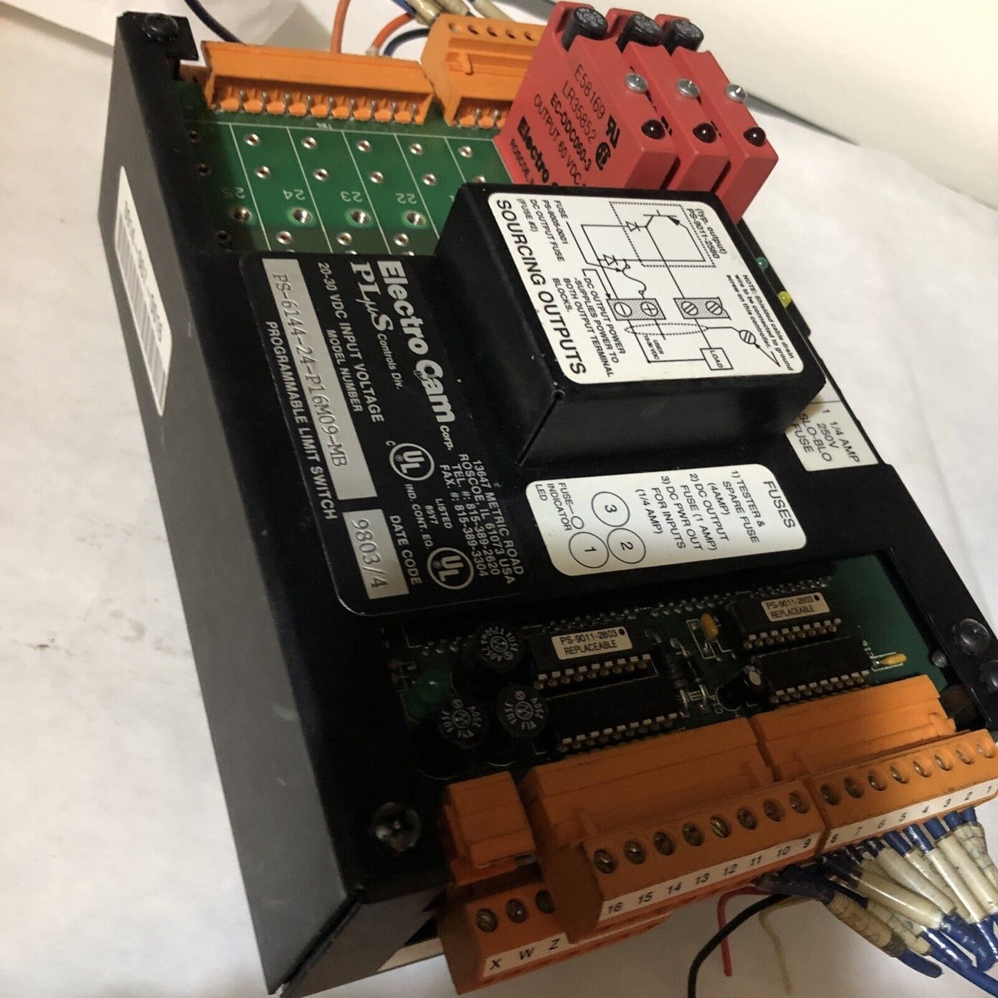 Electro Cam Ps-6144-24-P16m09-Mb Programmable Limit Switch, 20-30 Vdc,Bt