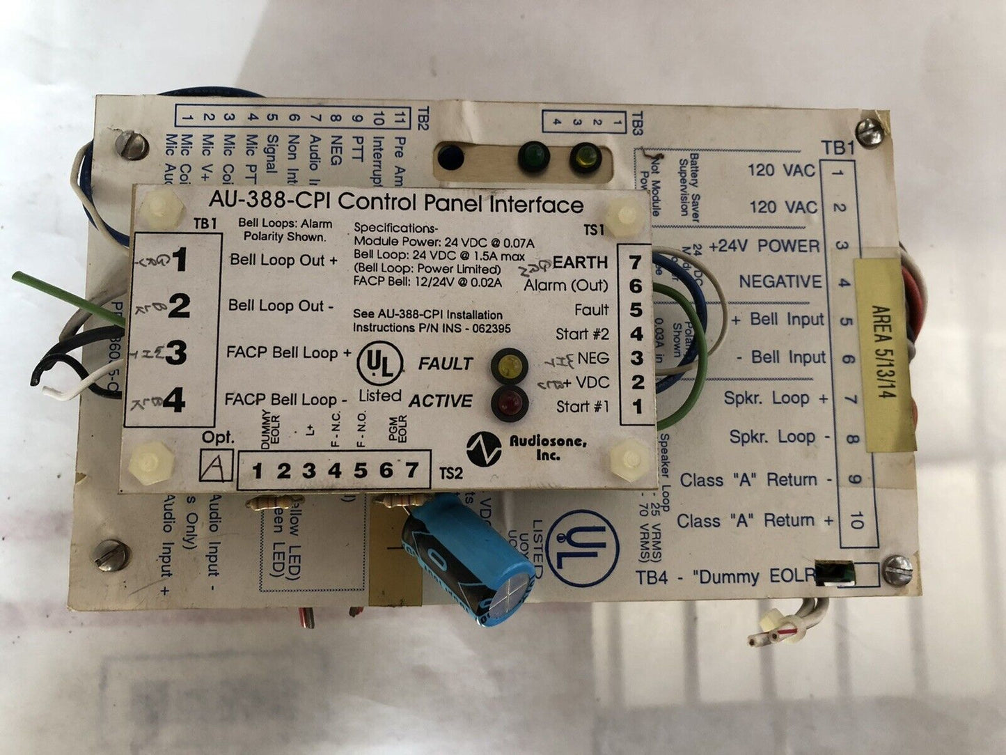 Signal Communications Au-387-E Voice Control Vecp Amplifier, Au-586-I,Dd