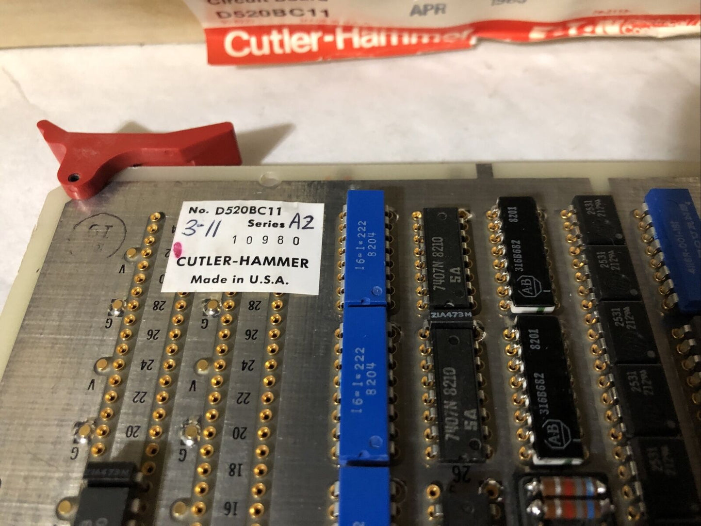 New Cutler-Hammer Eaton D520bc11 Pc Board Ca64199-P67 Emc-1,X8136-Lg676-X,Bf,Fk