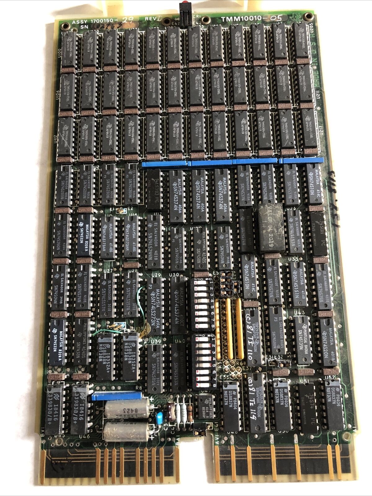 Siemens 1700150-29,1700151Quad Card 256K Tmm1001005 Tmm10010 Board,Bx