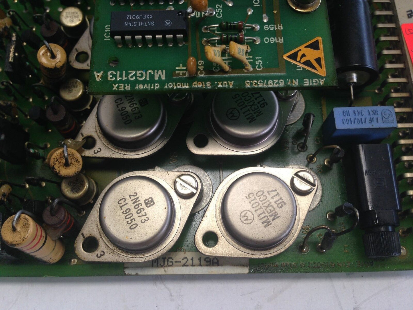 Agie Mjg-2119A,Agie Mjg 2113A Motor Driver Pcb Card,614.500.7,629753.5,Bx