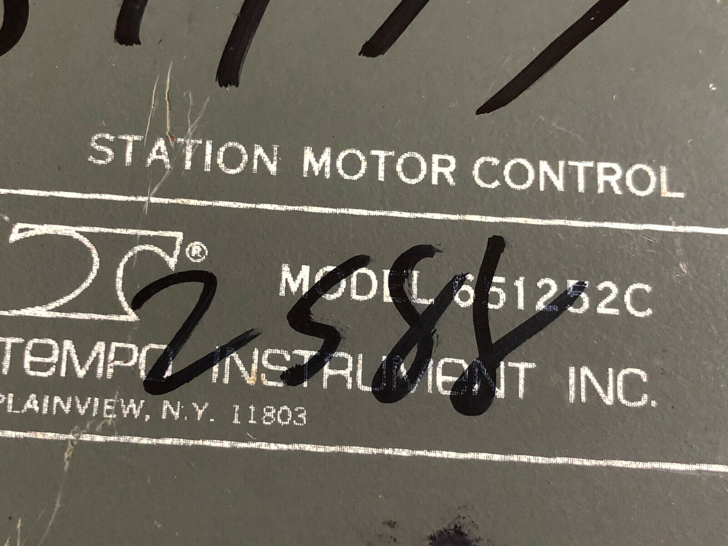 Tempo 651252C Station Motor Control Instrument Time Delay Relay,Cl