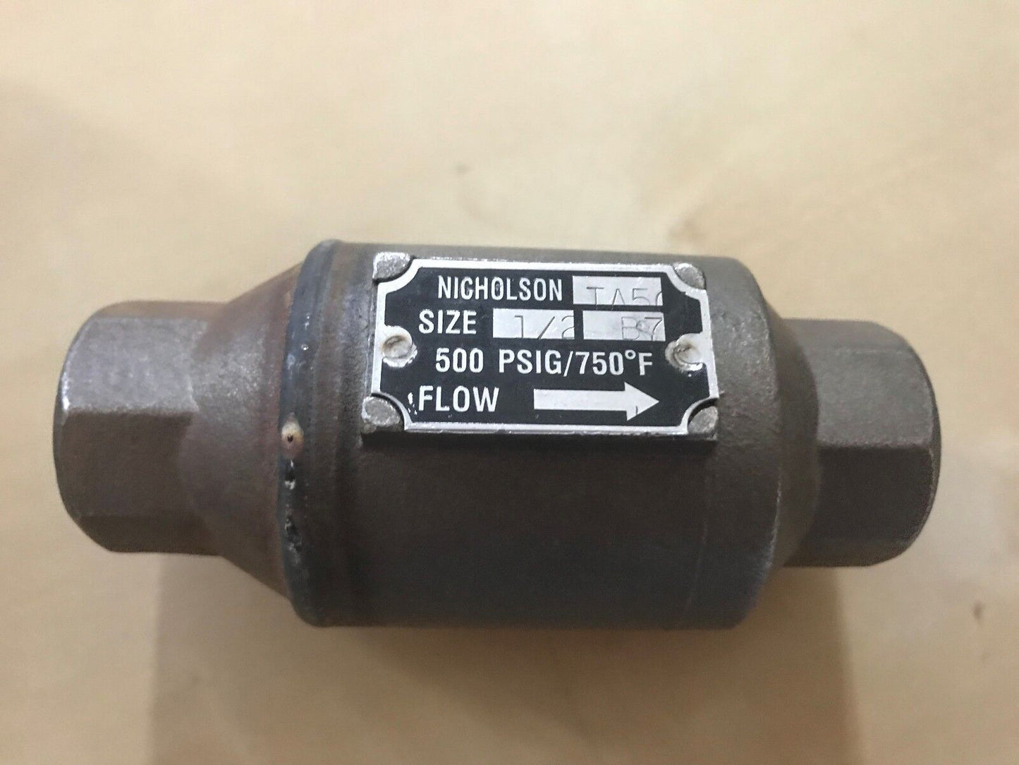 New 1/2" Npt Nicholson Ta 501 Thermostatic Steam Trap 500 Psi ,Se