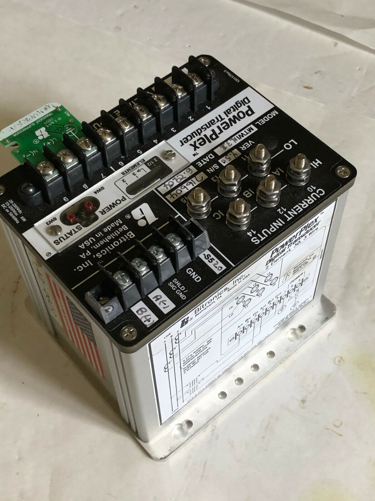 Bitronics Mtwin3b, Mtwin3b-S520-Vd10,142-0622 Transducer Digital 6W,Mtwi N3b,Fg