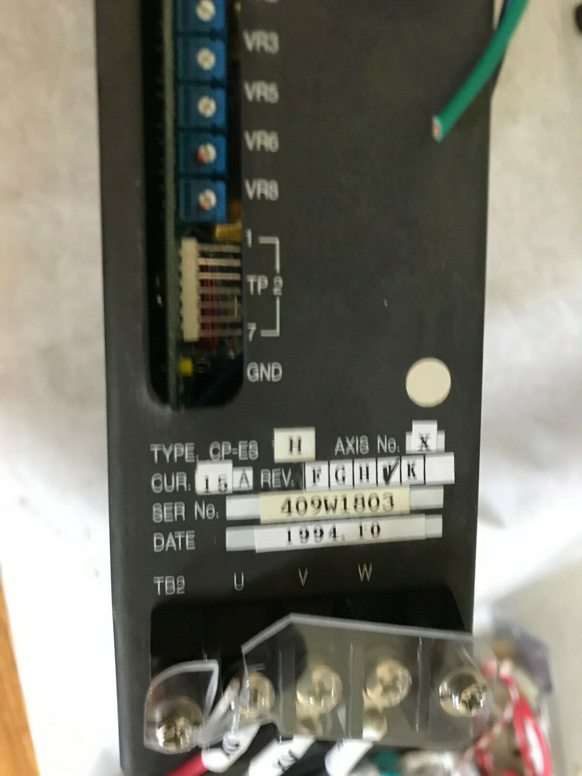 Horyu Cp-Es H Axis-X Servo Axis Drive,Cp-Esh,15A,Rev. G, 101949D-101C K,Ae,Sl