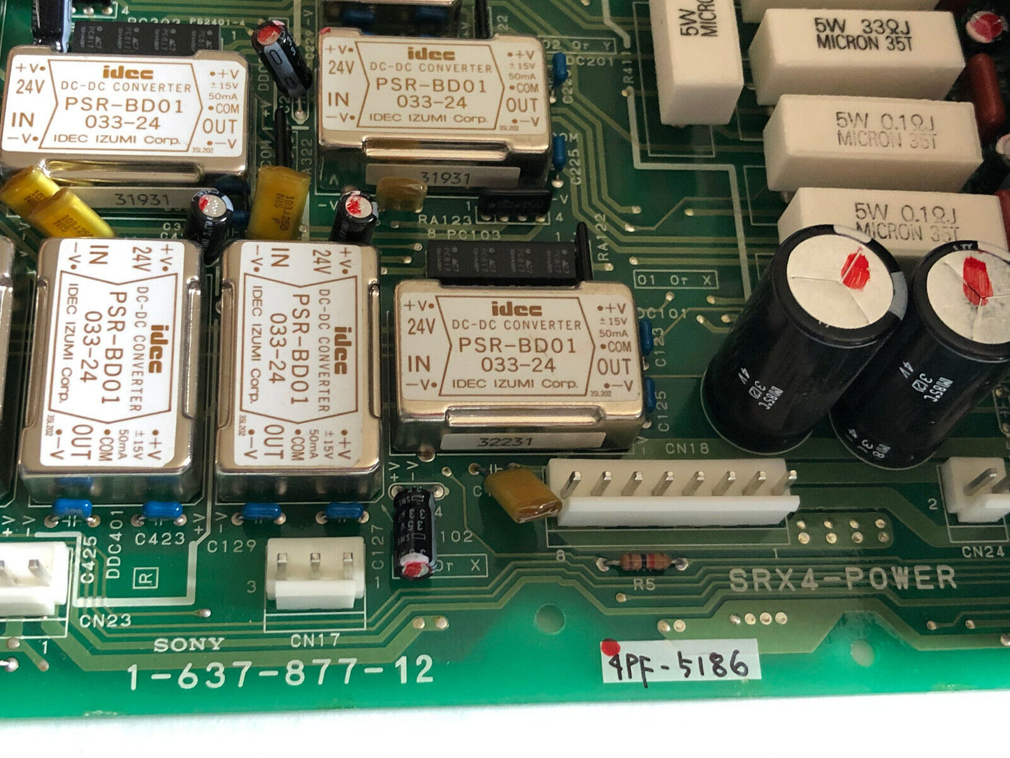 New Sony 1-637-877-12,Sony Srx4-Power Servo Board,Cg