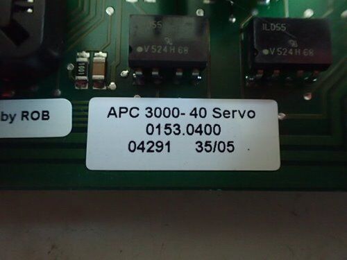 Sca Apc 3000-40 Servo Card,0153.0400,Sca 04.02L,Sv