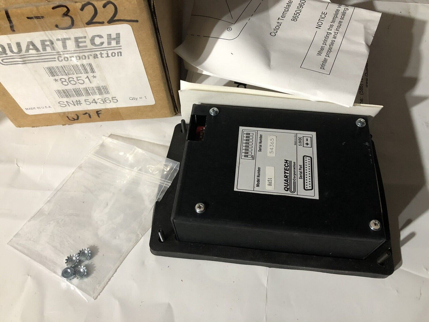 New Quartech 8651 Plc-2 Programmable Pushbutton Station,To