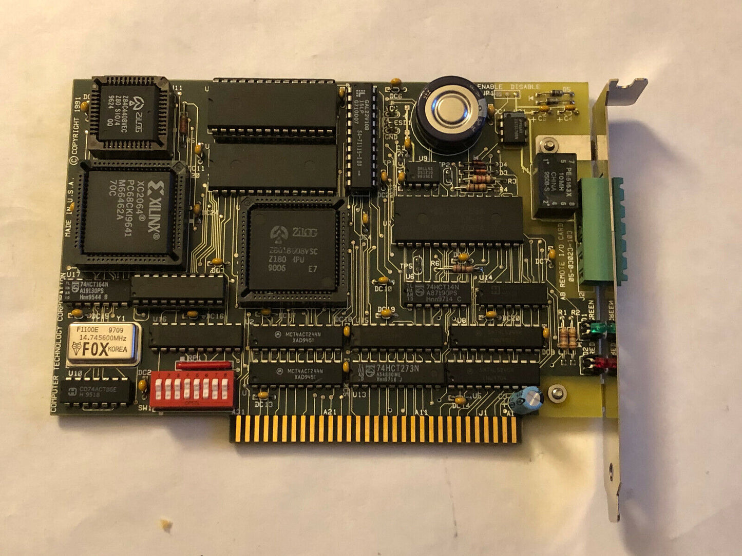 Computer Technology 05-03023-103 Ctc Board Ab Remote I/O Card, Abr-3200,Ar