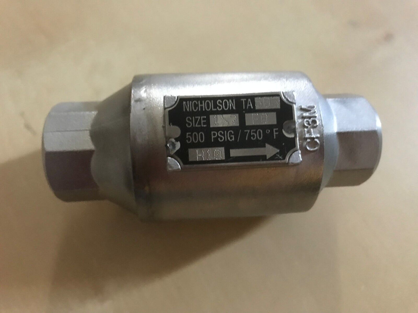 1/2" Nicholson Ta503,Nicholson Ta 503 Thermo Dynamic Steam Trap 600 Psi,Ei,Bz,Bt