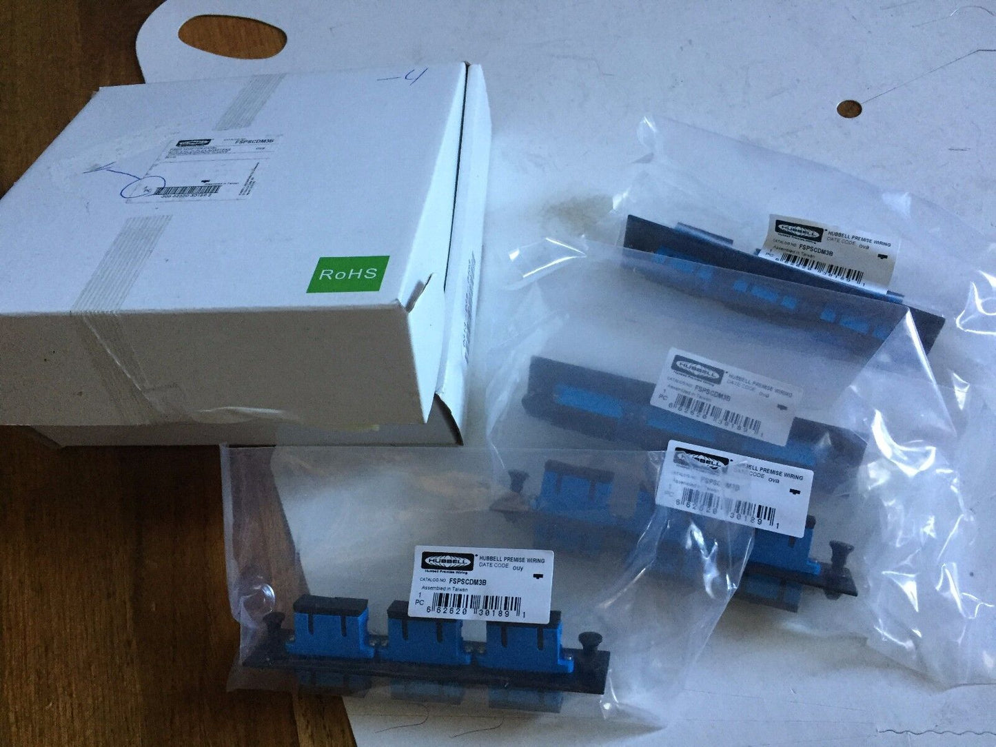 New Hubbell Fspscdm3b Adapter Panel, Premise Wiring,Bt