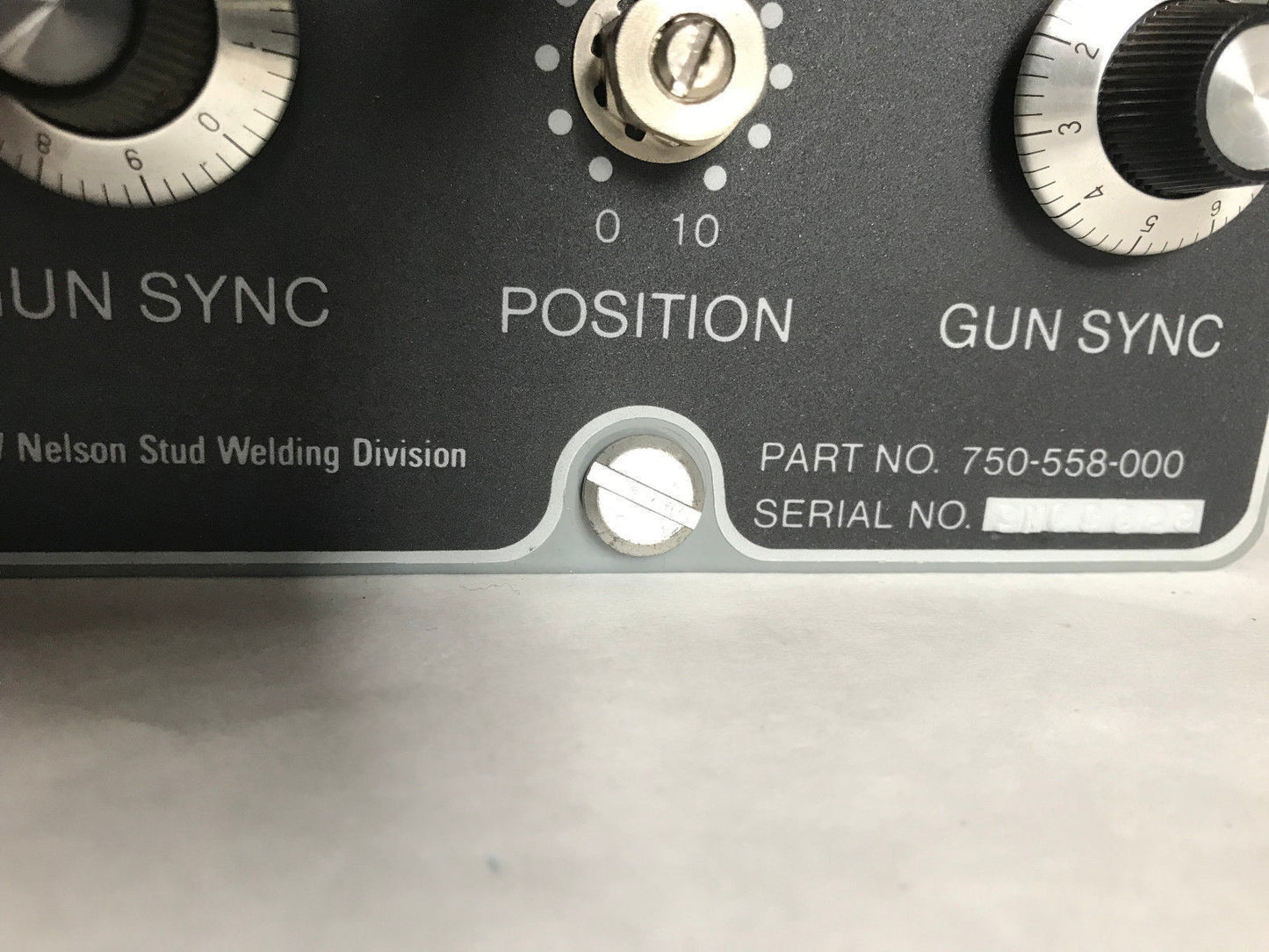 Nelson Welding 750-558-000 Trw 750-558-002 Stud Welding Controller,Sr