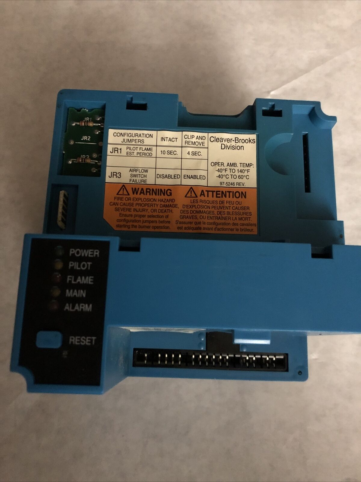Cleaver Brooks 833-2718,Cleaver Brooks Division 833-2718 Rm7800l 1079,Eb