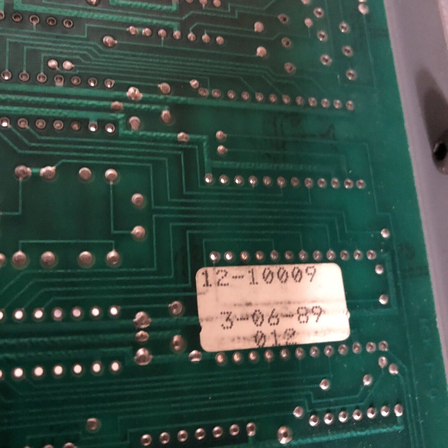 Olofsson 12-10009 3-06-89 Tool Control Board, 12-12001 Rev A Diameter,Depth,Bf