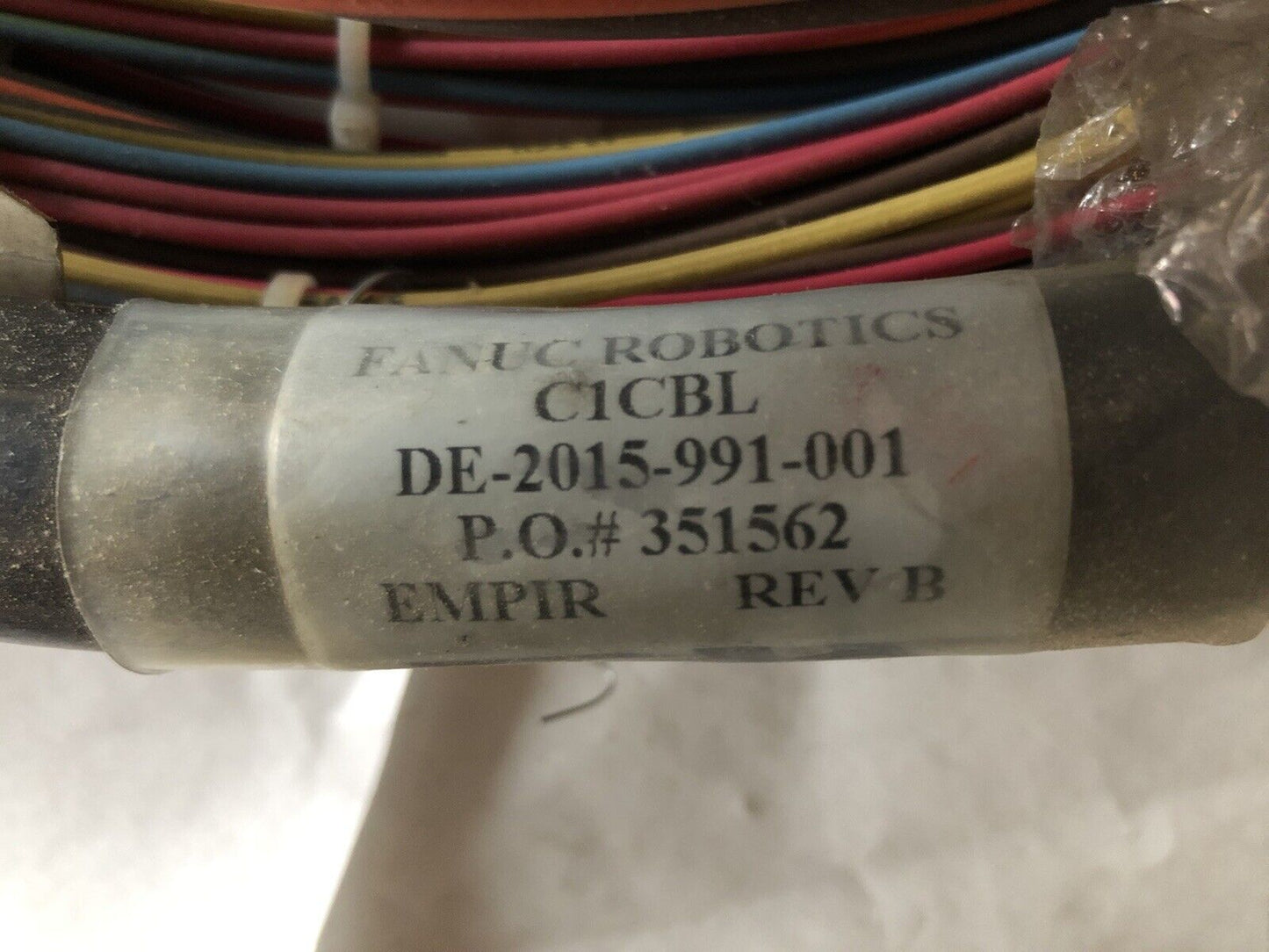 New Fanuc Robotics De-2015-991-001, P.O # 351562 Empir Rev B Connection Cable,Ew