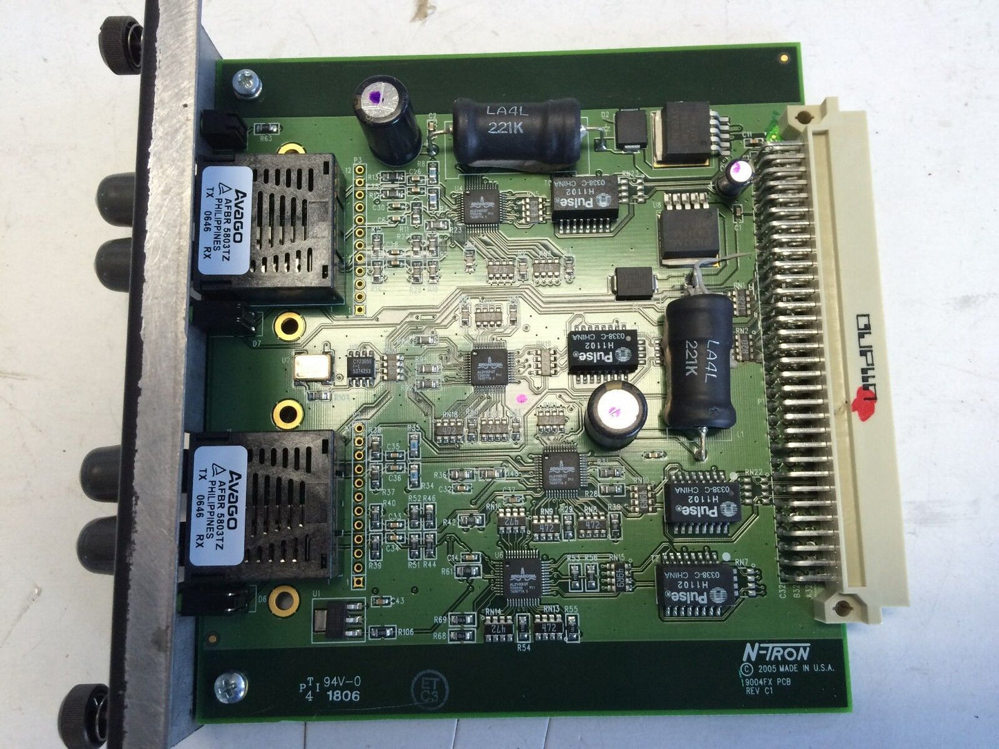 N-Tron 9002Fx Slide In Module 100Basefx Multimode Fiber Ports 9002Fx-St,By