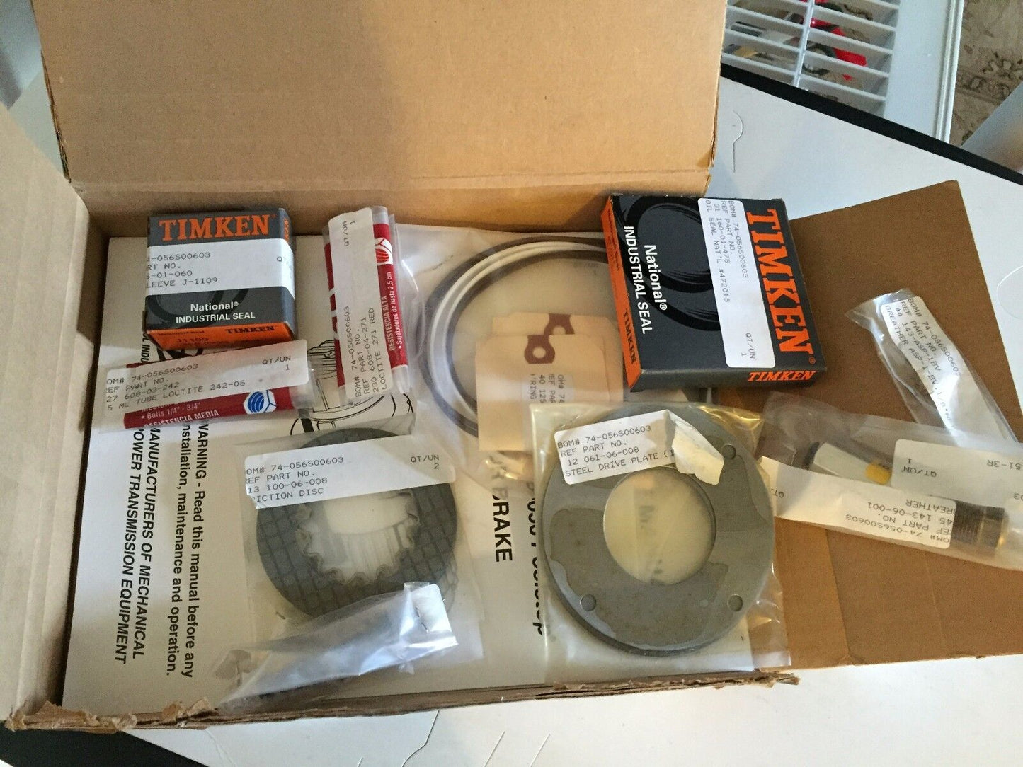 Force Control Mb-056 Power Transmission Posistop Brake Repair Kit 502-056-008,Eg