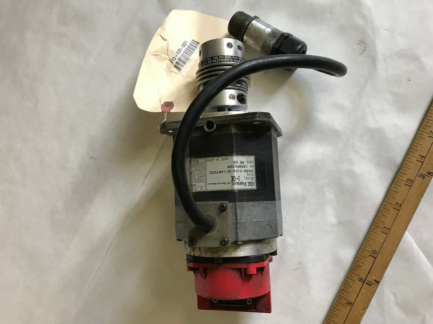 Ge Fanuc 1-Oe,A06b-0104-B114 #7000 Ac Servo Motor,3 Ph,3000 Rpm,Ge Fanuc 1-0E,Ae