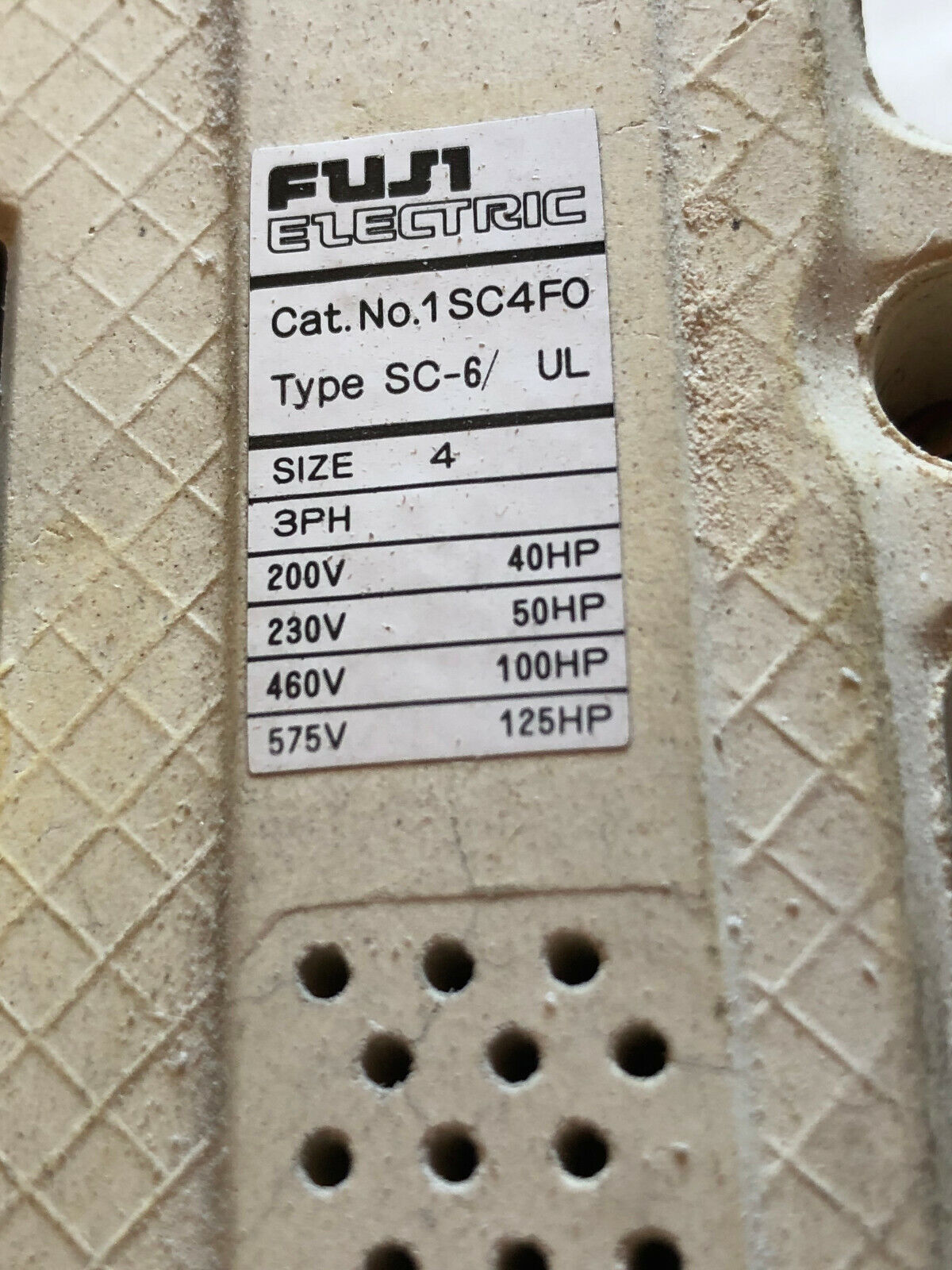 Fuji 1Sc4fo Magnetic Contactor,Fuji 1Sc4f0,1Sw4fo,1Tk4fh,Tk-6/Ul,110V Coil,Fg