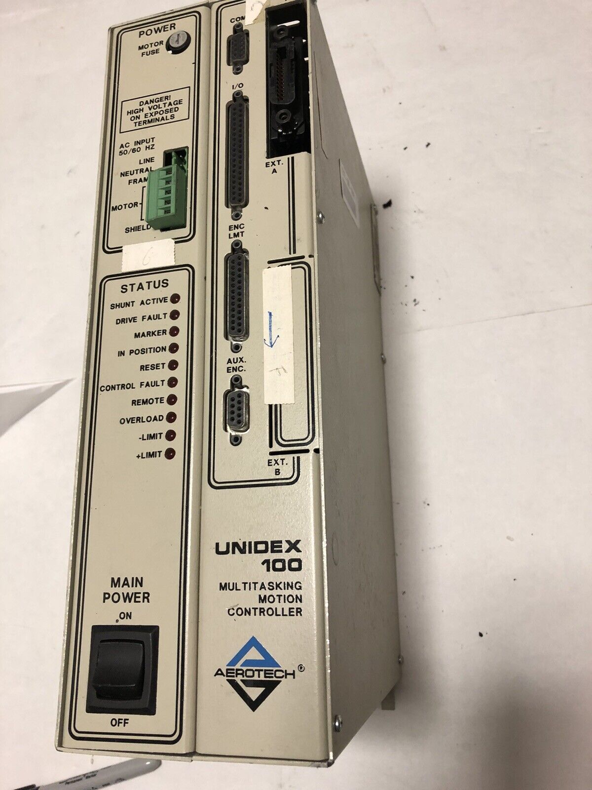 Areotech U100m-A-40-F.5/Ie488,Unidex-100,U100m-A-40-F.5 Motion Controller,Ez