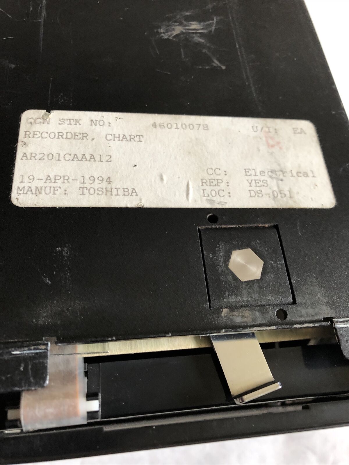 Toshiba Record Chart,Toshiba Ar201caaa12 Data Logger,46010078,Bi