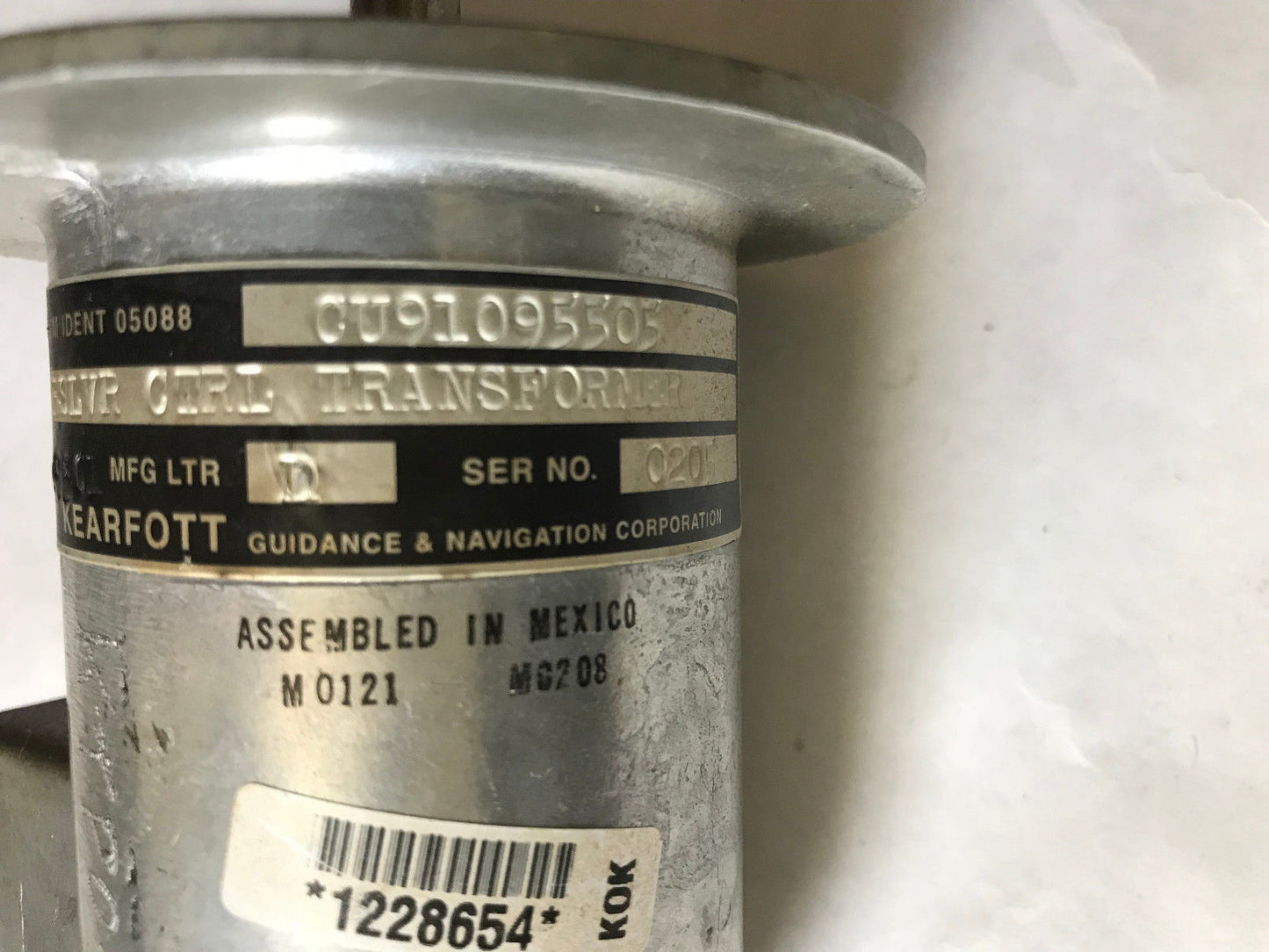 Kearfott Cu91095505 Resolver Rslvr Ctrl Transformer,Singer Cu91095505,Sa