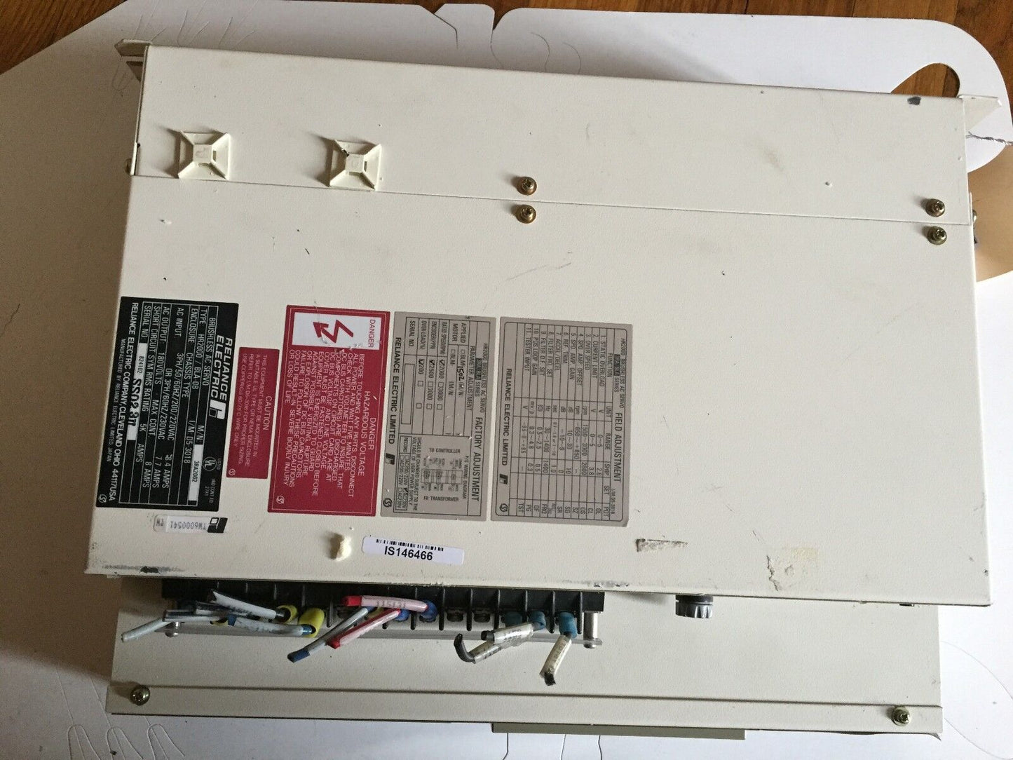 Reliance Electirc Hr2000/Bla-08,3Ra2002 Ac Servo Drive,Reliance Hr2000,180Vac,Fe