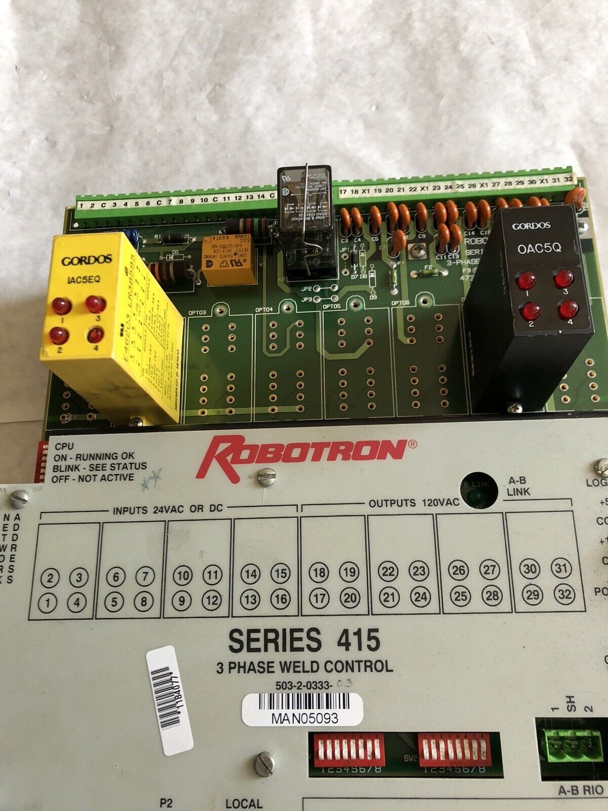 Robotron 503-2-0333 03 Series 415,3 Ph Weld Controller V9.005,503-2-033309,Dk,Az