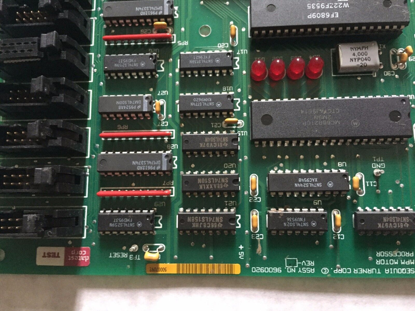 Seqouia Turner 9600920 Mpm Motor Processor Board,Cw